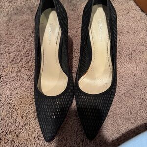 BCBGeneration Black Textured Heels